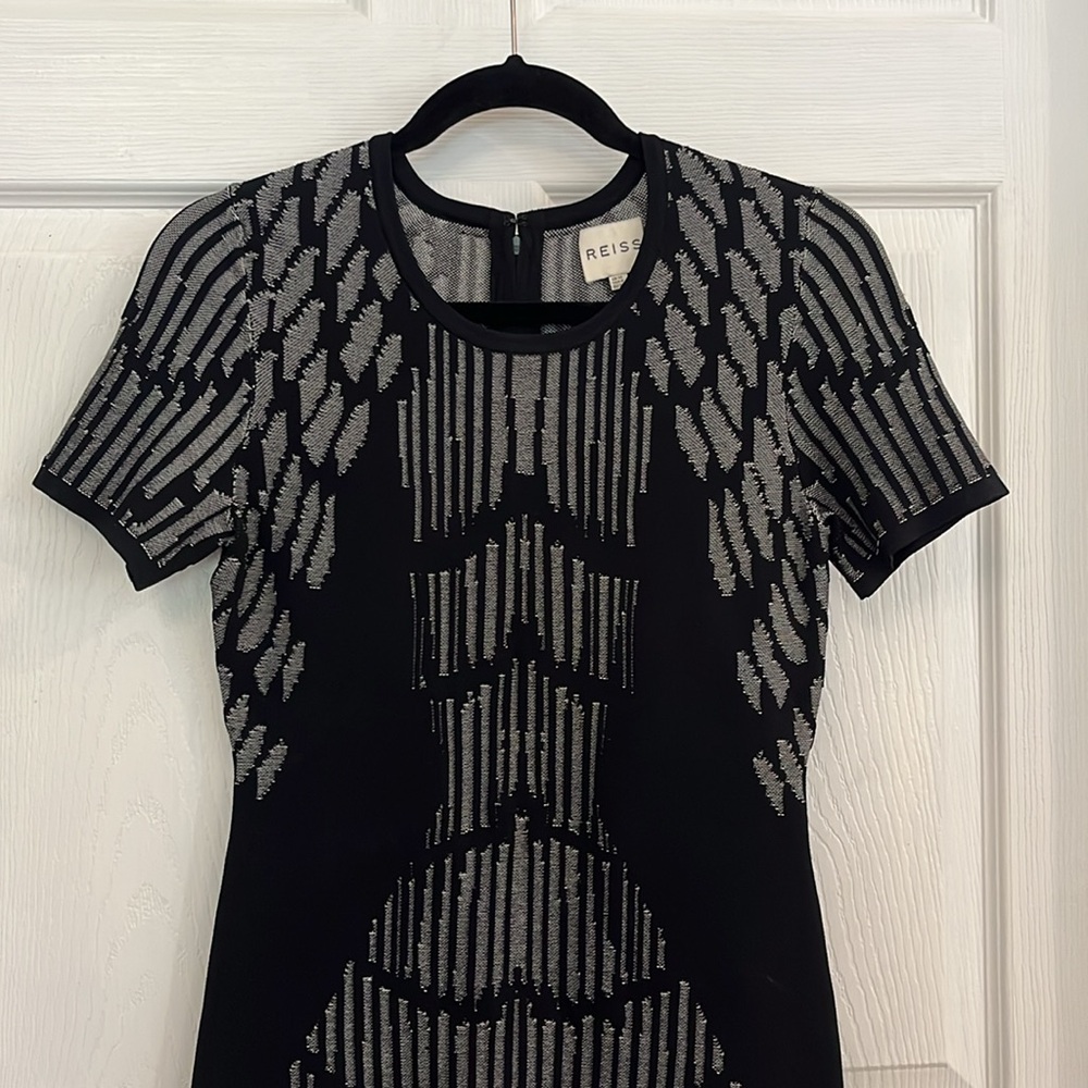 Reiss Printed Midi Bandage Dress - Picture 2 of 6